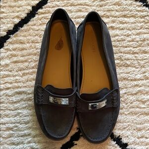 Coach Navy Suede Loafers